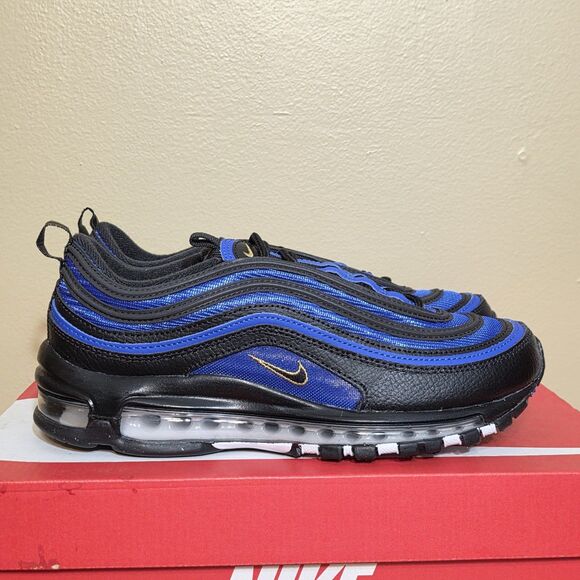 Nike Air Max 97 Inter Black Hyper Royal Blue FN3408-001 Men\'s Size 7.5 Women\'s 9